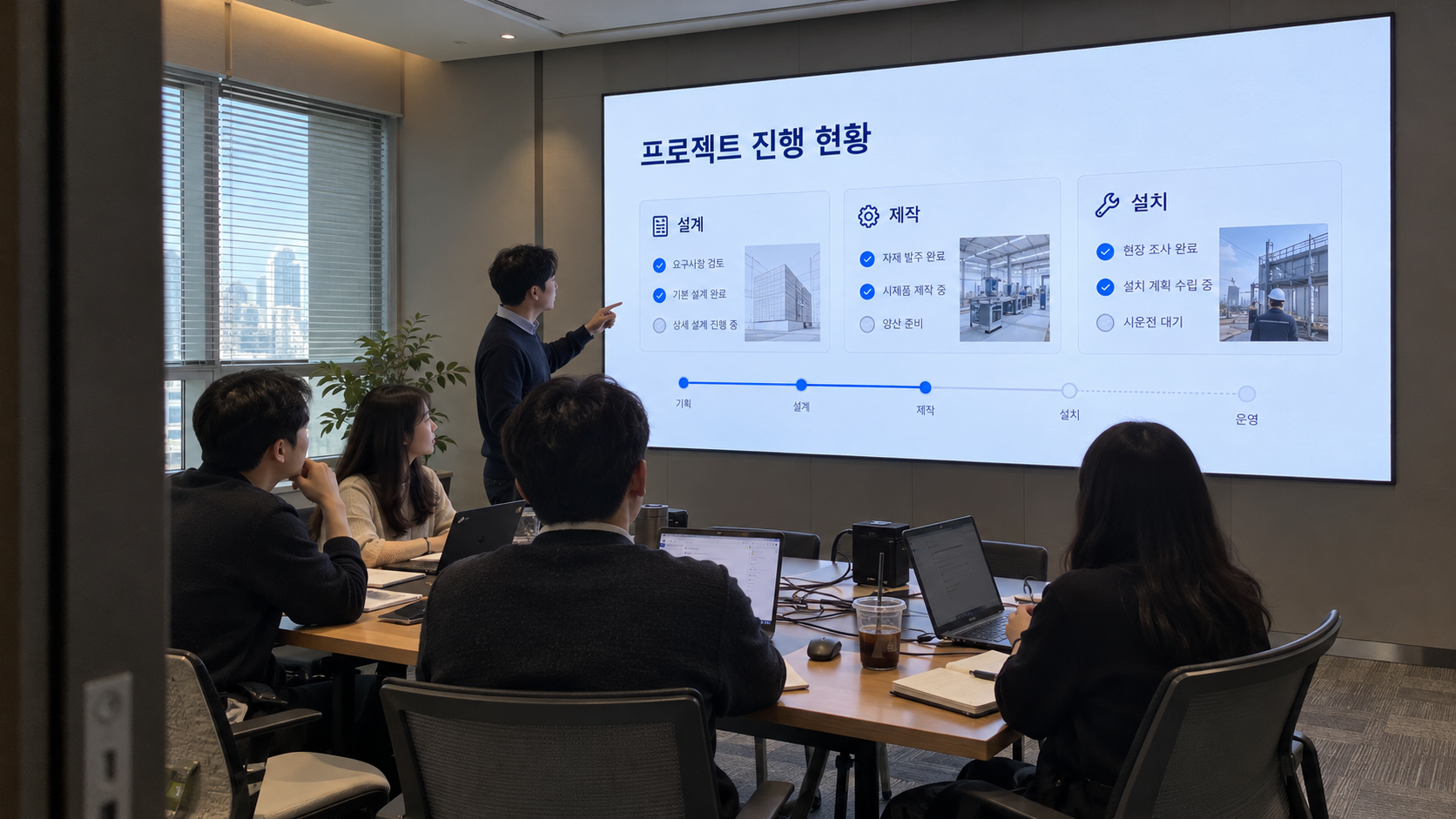 회의실 PPT 용으로는 마이크로 LED가 필요합니다