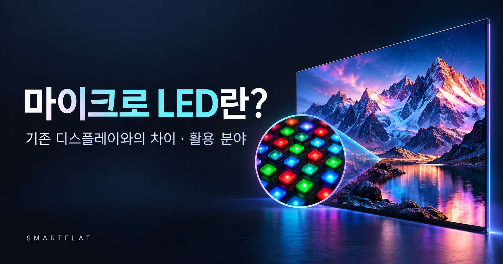 마이크로 LED란? — 기존 LED 전광판·미니 LED·OLED와의 차이와 활용 분야